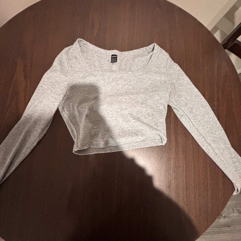Garage Lime Ribbed Crop Tank Top